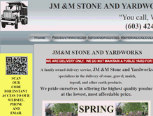 Tablet Screenshot of jmmstoneandyard.com